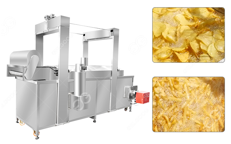 Automatic Natural Fried Potato Chips Potato Finger Chips Making