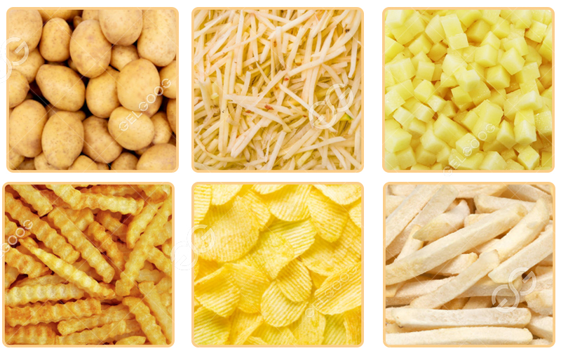 What products do we get when processing potatoes? The most common is fried, processed into chips and chips.