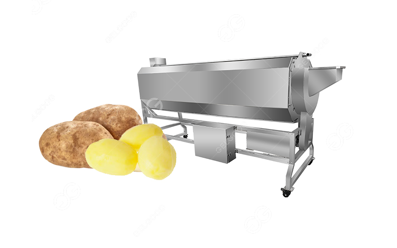 potato washing peeling machine