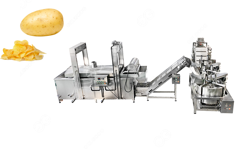 potato chips manufacturing process flow chart